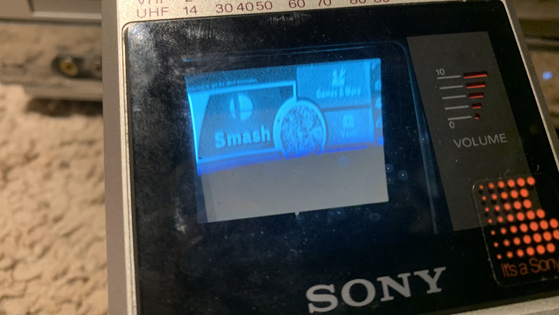 Illustration for article titled Someone Got Super Smash Bros. Ultimate Working On A Sony Watchman